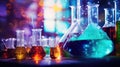 experiment science tech background Royalty Free Stock Photo