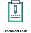 Experiment Sheet Isolated and Vector Icon for Technology