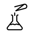Experiment stick vector thin line icon Royalty Free Stock Photo