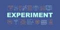 Experiment word concept banner