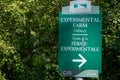 Experimental Farm Pathway NCC sign in Ottawa Royalty Free Stock Photo