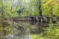 Experimental hydraulic engineering installations in the Waterloopbos Royalty Free Stock Photo