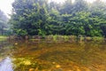 Experimental hydraulic engineering installations in the Waterloopbos Royalty Free Stock Photo