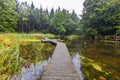 Experimental hydraulic engineering installations in the Waterloopbos Royalty Free Stock Photo