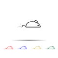 experimental mouse multi color style icon. Simple thin line, outline vector of sciense icons for ui and ux, website or mobile Royalty Free Stock Photo