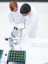 Experimental studies in a chemistry lab Royalty Free Stock Photo