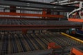 Experimental study on large precast prestressed concrete spatial structures