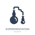 experimentation icon in trendy design style. experimentation icon isolated on white background. experimentation vector icon simple