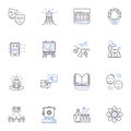 Experimentation line icons collection. Innovation, Testing, Analysis, Hypothesis, Research, Experiment, Variables vector