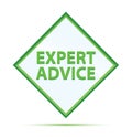 Expert Advice modern abstract green diamond button