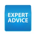 Expert Advice shiny blue square button Royalty Free Stock Photo