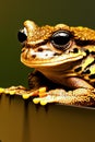 African Tree Toad Animal. AI Generated. Royalty Free Stock Photo