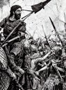 Byzantine ca 1014. Fictional Battle Depiction. Generative AI. Royalty Free Stock Photo