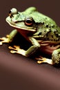 Desert Rain Frog Animal. AI Generated. Royalty Free Stock Photo