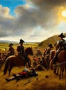 Irish Confederate Wars ca 1647. Fictional Battle Depiction. Generative AI.