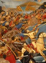 Peloponnesian War battel of plassey - 346BC ca 425 BC . Fictional Battle Depiction. Generative AI. Royalty Free Stock Photo