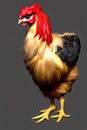 Silkie Chicken Animal. AI Generated.