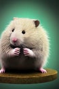 Teddy Bear Hamster Animal. Illustration Artist Rendering