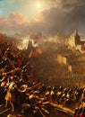 Thirty Years\' War ca 1618. Fictional Battle Depiction. Generative AI.