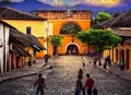 Antigua Guatemala, SacatepÃ©quez, Guatemala. Generative AI.