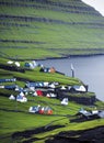 Hvalba, Faroe Islands, . Generative AI.