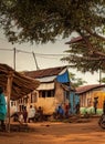 Port Loko, Northern, Sierra Leone. Generative AI. Royalty Free Stock Photo