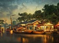 Samut Sakhon, Samut Sakhon, Thailand. Generative AI. Royalty Free Stock Photo