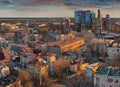 Soledar, Donetsk, Ukraine. Fictional Gritty Places Art. Royalty Free Stock Photo