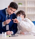 Expert criminologist working in the lab for evidence Royalty Free Stock Photo