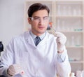 Expert criminologist working in the lab for evidence Royalty Free Stock Photo