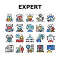 Expert Human Skills Collection Icons Set Vector