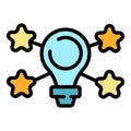 Expert idea icon vector flat Royalty Free Stock Photo