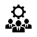 Expert Team icon. Black vector design Royalty Free Stock Photo