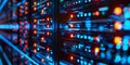 Expert teams use advanced systems to monitor prevent intrusions ensuring network security. Concept