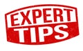 Expert tips sign or stamp