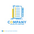 expertise, checklist, check, list, document Blue Yellow Business