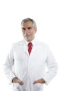 Expertise doctor senior gray hair smiling portrait