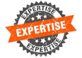 Expertise stamp. expertise grunge round sign.