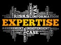 EXPERTISE word cloud collage