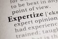 Expertize Royalty Free Stock Photo