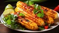 Expertly grilled corn on the cob tempting, delicious, and mouth watering barbecue corn