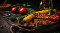 Expertly grilled corn on the cob temptingly delicious and mouthwatering summer delight