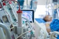 Experts are preparing a dialysis machine