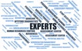Experts - word cloud / wordcloud with terms about recruiting