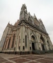 Expiatorio Church Facade scene in Leon Guanajuato. Royalty Free Stock Photo