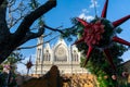 Expiatorio Church Facade scene in Leon Guanajuato Mexico. Royalty Free Stock Photo