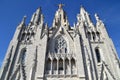 Expiatory Church of the Sacred Heart of Jesus in Barcelona Royalty Free Stock Photo