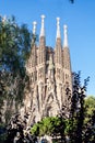 Expiatory Temple of the Holy Family, Sagrada Familia, Barcelona, Spain Royalty Free Stock Photo