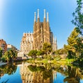 Expiatory Temple of the Holy Family, Sagrada Familia, Barcelona, Spain Royalty Free Stock Photo