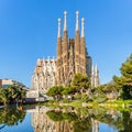 Expiatory Temple of the Holy Family, Sagrada Familia, Barcelona, Spain Royalty Free Stock Photo